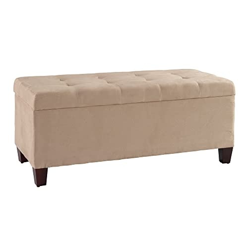 Linon Carmen 20" x 48" x 20" Shoe Storage Ottoman: $50.39