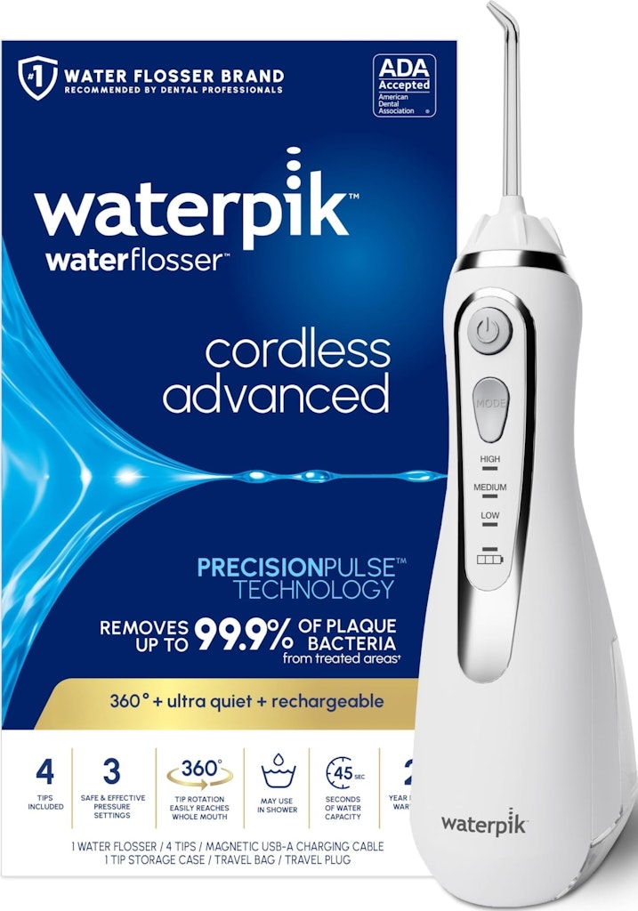 Waterpik Cordless Advanced Rechargeable Portable Water Flosser: $60 Waterpik Cordless Advanced Rechargeable Portable Water Flosser: $60