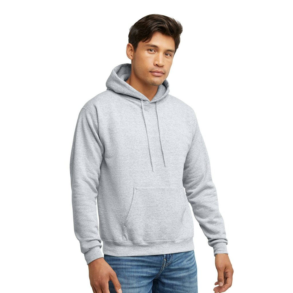 Hanes Men's EcoSmart Fleece Hooded Sweatshirt: $9.67