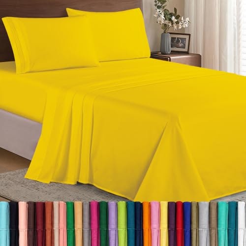 Elegant Comfort Queen 4-Piece Microfiber Sheet Set: $22.22