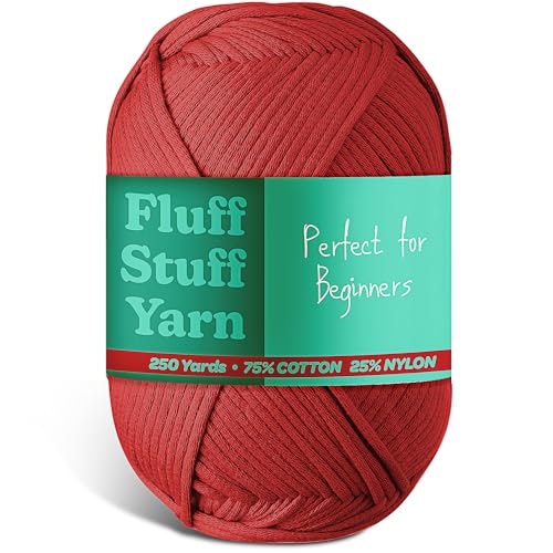 Scarlet Worsted Weight Cotton-Nylon Crochet and Knitting Yarn: $15.99 Scarlet Worsted Weight Cotton-Nylon Crochet and Knitting Yarn: $15.99