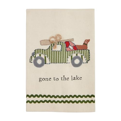 Mud Pie Gone to the Lake Applique Towel 21" x 14": $10.13 Mud Pie Gone to the Lake Applique Towel 21" x 14": $10.13