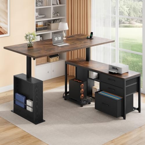 Homiflex 63-Inch L-Shaped Electric Standing Desk: $224.99 Homiflex 63-Inch L-Shaped Electric Standing Desk: $224.99