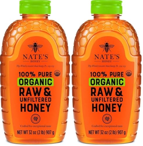 Nate's Organic Raw and Unfiltered Honey 32-oz. Bottle 2-Pack: $33.98