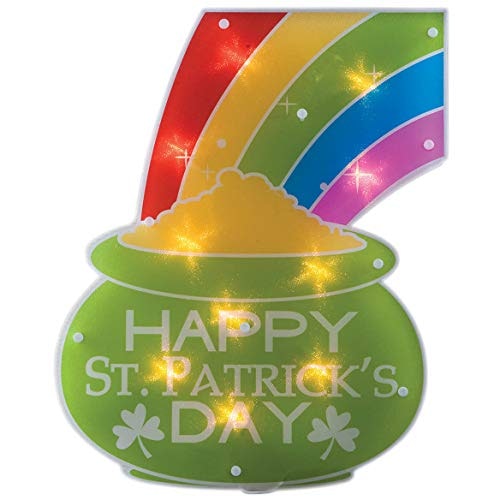 Impact Innovations St. Patrick's Day Lighted Pot of Gold Window Decoration: $14.99 Impact Innovations St. Patrick's Day Lighted Pot of Gold Window Decoration: $14.99