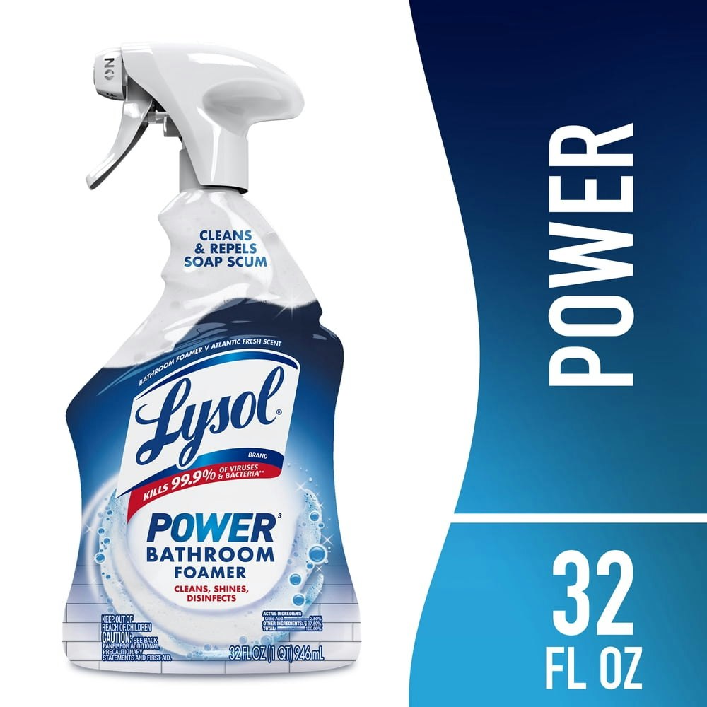 Lysol Power Foaming Bathroom Cleaner 32-oz.: $3.84 Lysol Power Foaming Bathroom Cleaner 32-oz.: $3.84