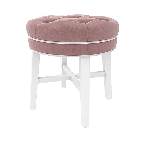 Hillsdale Sophia Round Tufted Upholstered Vanity Stool: $74.35 Hillsdale Sophia Round Tufted Upholstered Vanity Stool: $74.35