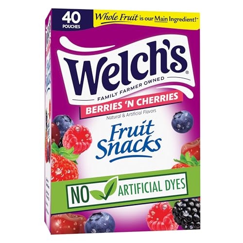 Welch's Berries 'N Cherries Fruit Snacks 40-Pack: $6.99