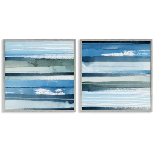 Saturated Blue Landscape Abstract Framed Giclee Art 2-Piece Set: $53 Saturated Blue Landscape Abstract Framed Giclee Art 2-Piece Set: $53