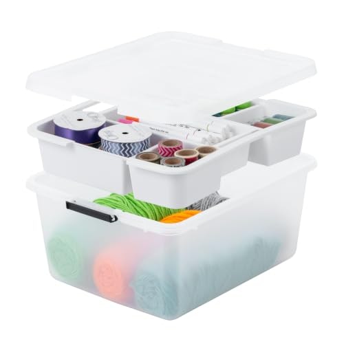 Iris USA 18-Quart Storage Organizer with Dividers: $23.53 Iris USA 18-Quart Storage Organizer with Dividers: $23.53