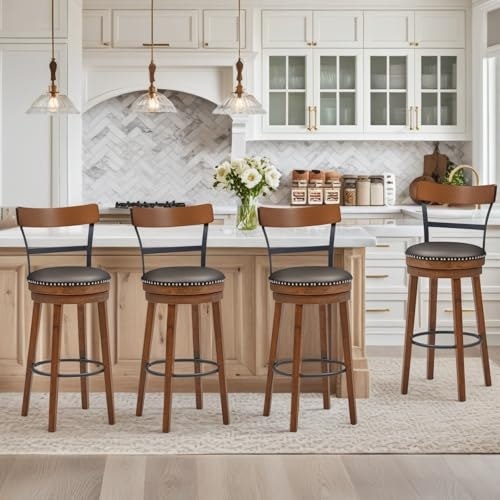 Ergomaster 30.5-Inch Swivel Bar Stool 4-Pack: $337.33