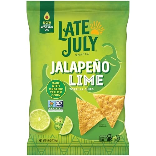 Late July Jalapeño Lime Tortilla Chips 6-oz. Bag: $3.67 Late July Jalapeño Lime Tortilla Chips 6-oz. Bag: $3.67