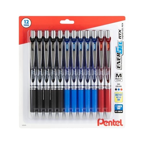Pentel EnerGel RTX 0.7mm Retractable Liquid Gel Pen 12-Pack: $19.54 Pentel EnerGel RTX 0.7mm Retractable Liquid Gel Pen 12-Pack: $19.54