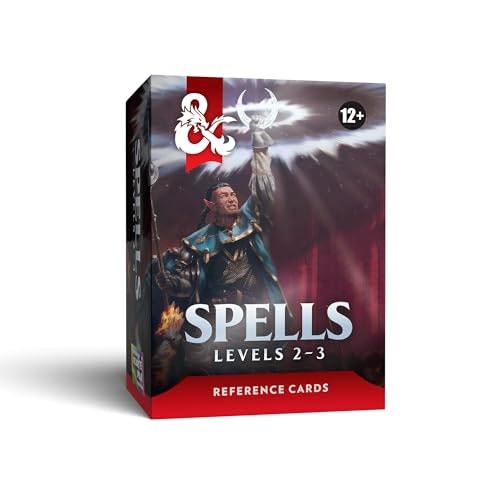 Dungeons & Dragons Level 2-3 Spell Reference Cards: $14.95 Dungeons & Dragons Level 2-3 Spell Reference Cards: $14.95