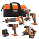 Ridgid 18V Cordless 5-Tool Combo Kit for $289 + free shipping