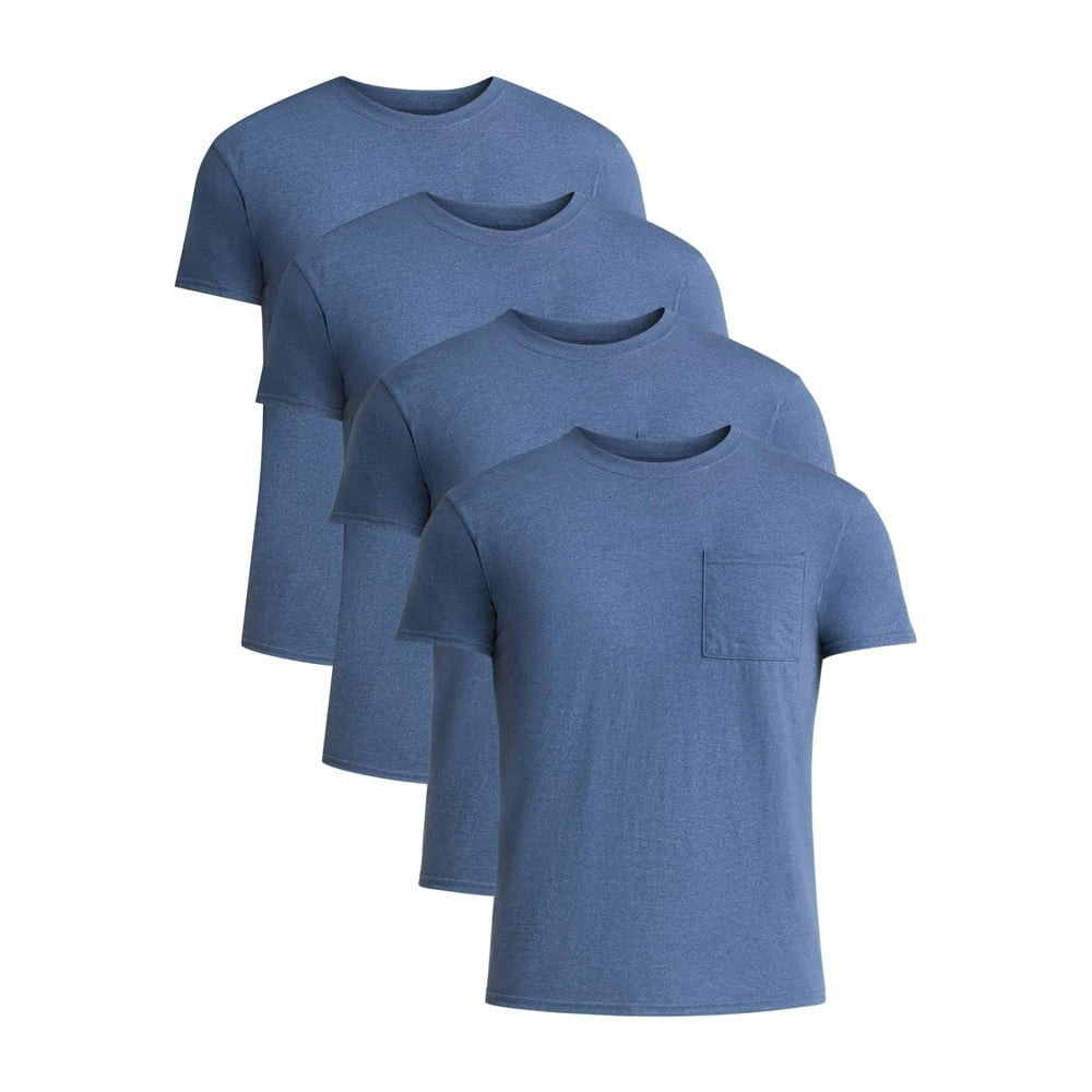 Athletic Works Men's Cotton Pocket T-Shirt 4-Pack: $13.81 Athletic Works Men's Cotton Pocket T-Shirt 4-Pack: $13.81