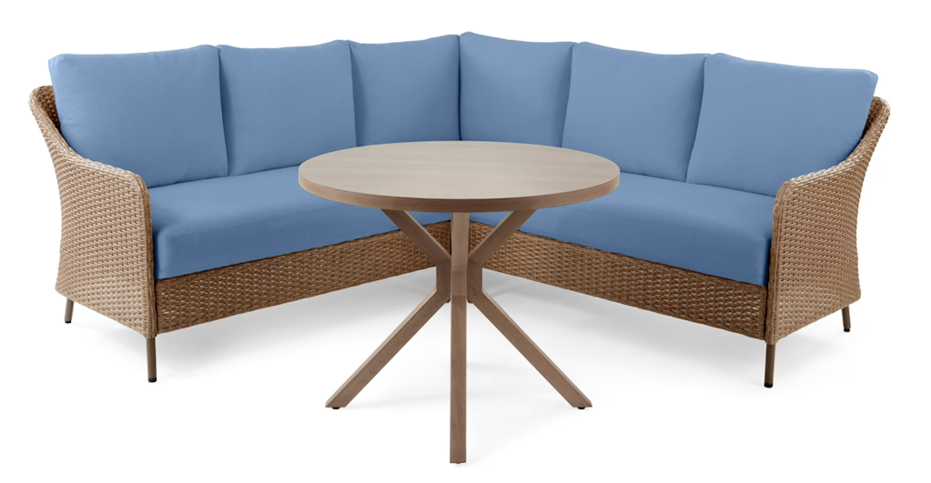 Mainstays Chelsea Outdoor 4-Piece Sectional Dining Set: $297