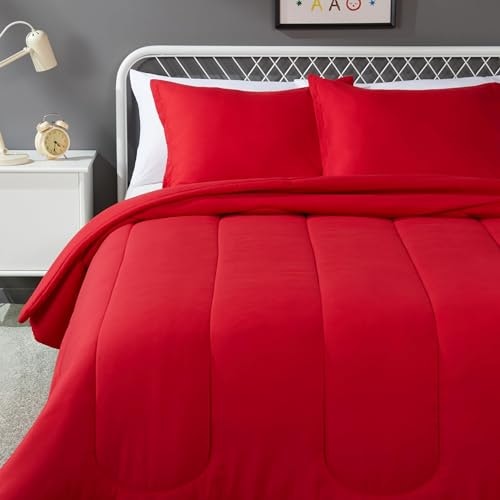 Amazon Basics 3-Piece Kids' Microfiber Comforter and Sham Set: $24.68 Amazon Basics 3-Piece Kids' Microfiber Comforter and Sham Set: $24.68