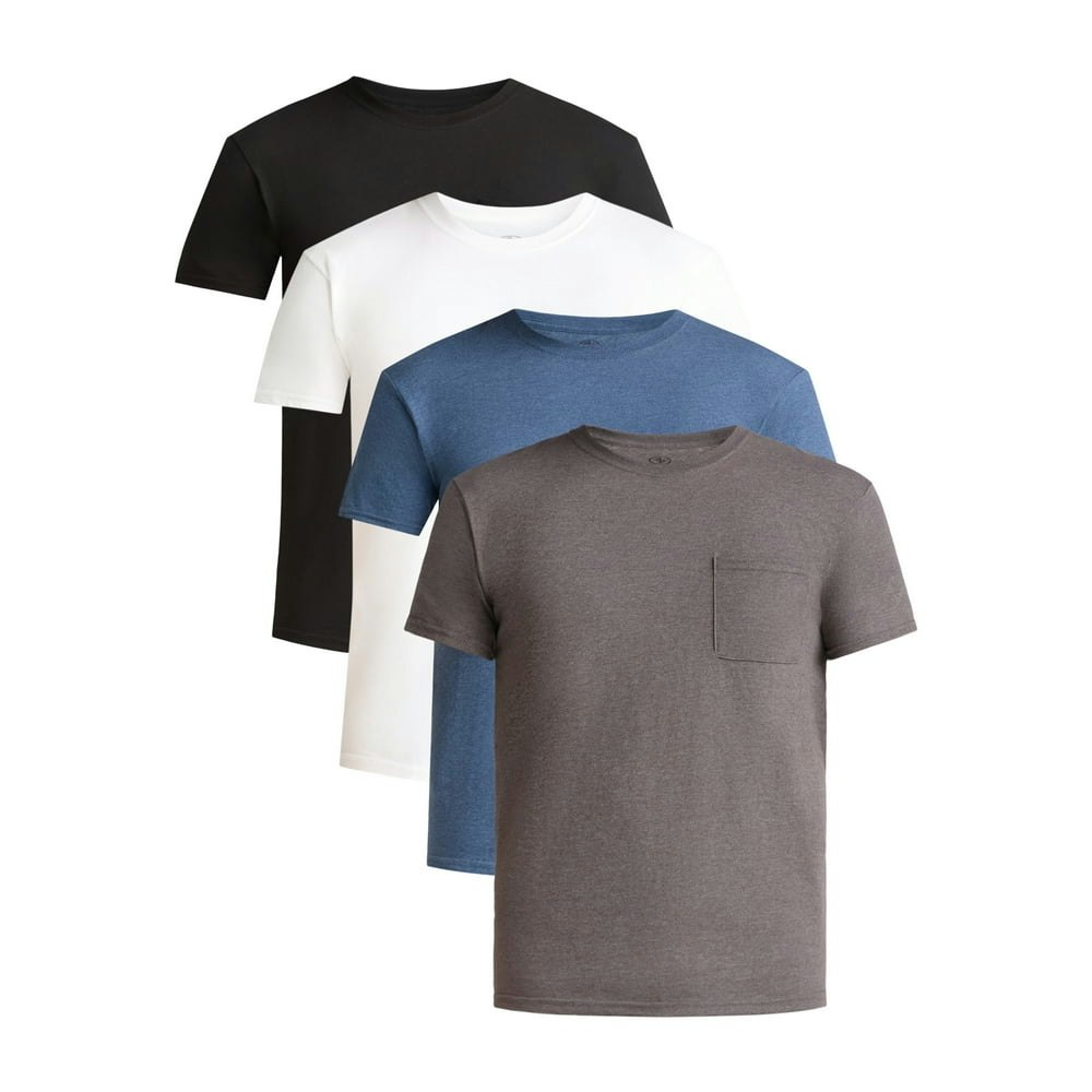 Athletic Works Men's Cotton Pocket T-Shirt 4-Pack: $15.07 Athletic Works Men's Cotton Pocket T-Shirt 4-Pack: $15.07