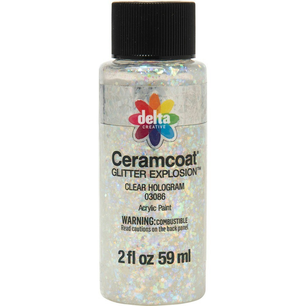 Delta Ceramcoat Glitter Explosion Acrylic Paint 2-oz.: $3.99 Delta Ceramcoat Glitter Explosion Acrylic Paint 2-oz.: $3.99