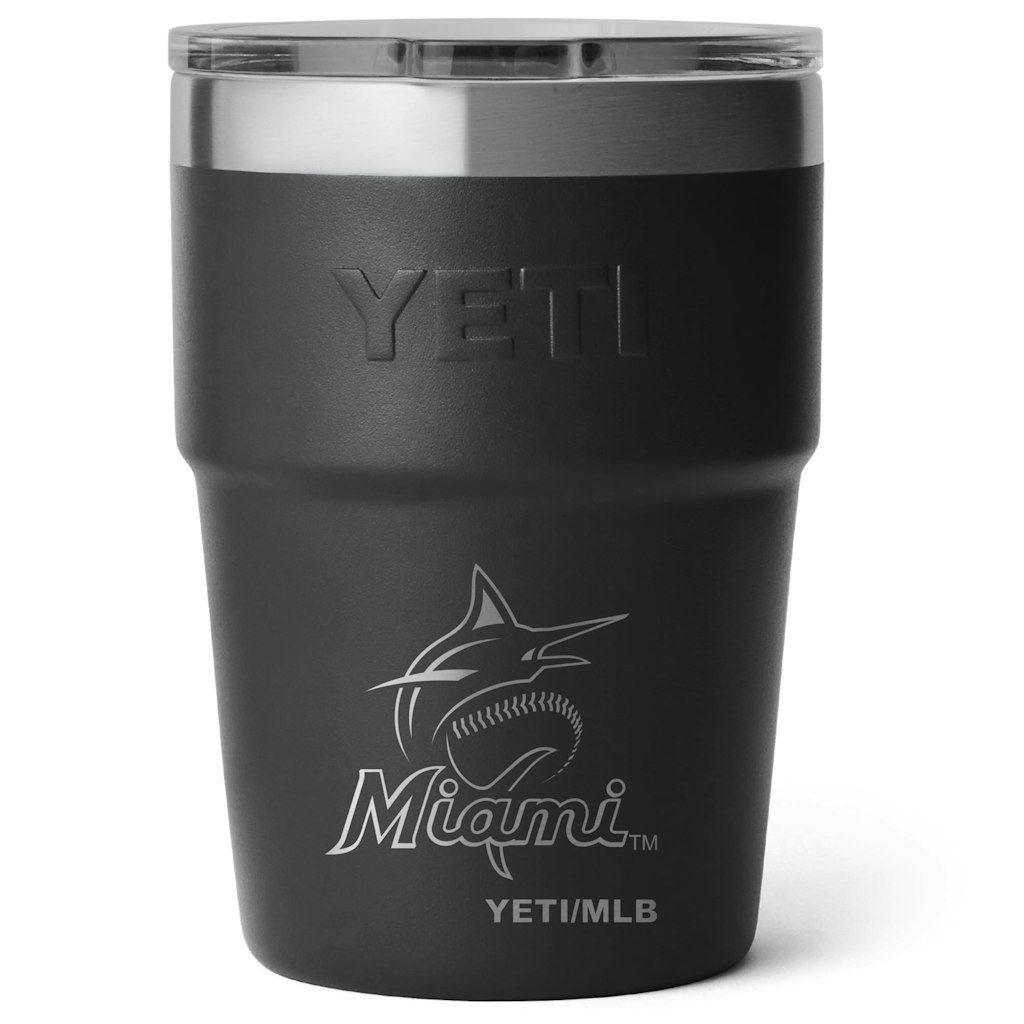 Yeti Miami Marlins 16oz Rambler Stackable Cup: $43 Yeti Miami Marlins 16oz Rambler Stackable Cup: $43