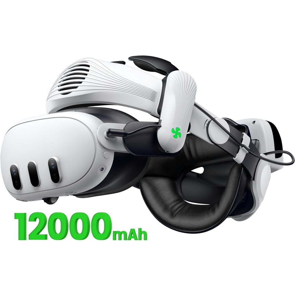 QQV 12,000mAh Battery Head Strap for Meta Quest 3/3S: $89.98 QQV 12,000mAh Battery Head Strap for Meta Quest 3/3S: $89.98