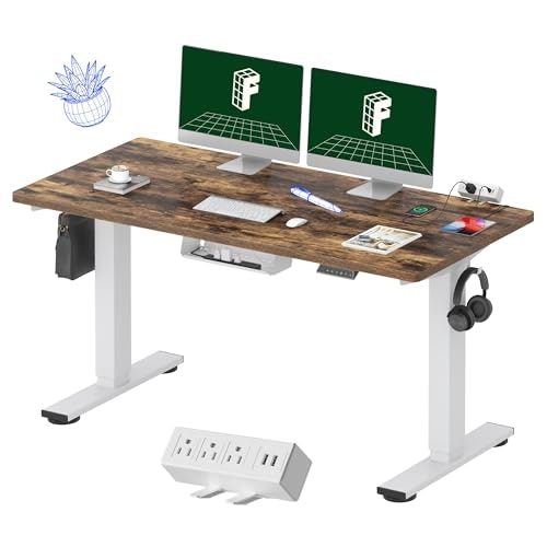 Flexispot EN2 55"x28" Standing Desk with Power Strip: $254.99