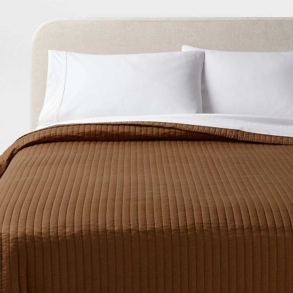 Threshold Twin/Twin XL Washed Cotton Sateen Quilt: $59 Threshold Twin/Twin XL Washed Cotton Sateen Quilt: $59