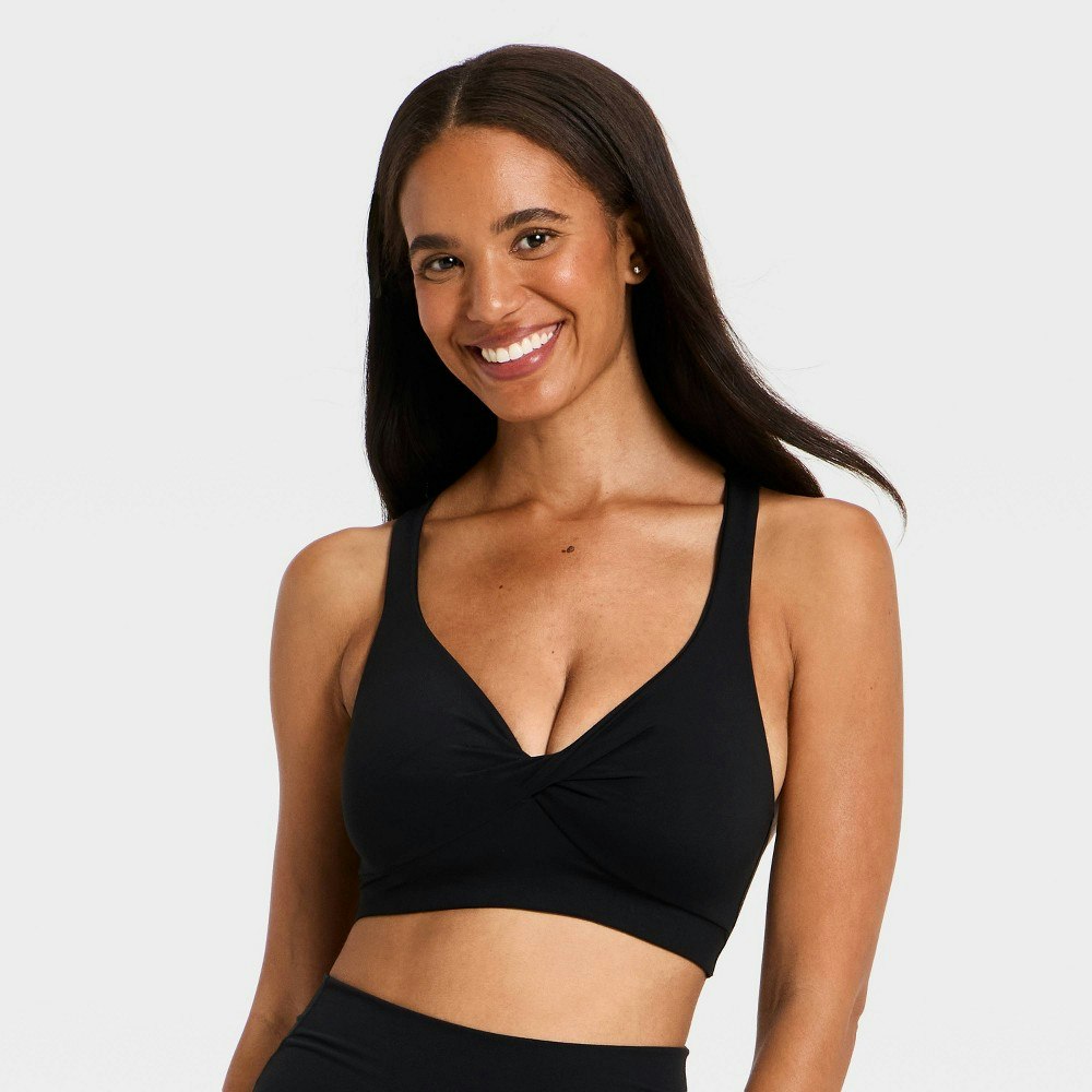 All In Motion Women's Everyday Soft Light Support Longline Twist Front Sports Bra: $20 All In Motion Women's Everyday Soft Light Support Longline Twist Front Sports Bra: $20