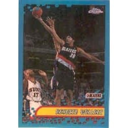 2001-02 Topps Chrome Rasheed Wallace Refractor Trading Card: $15