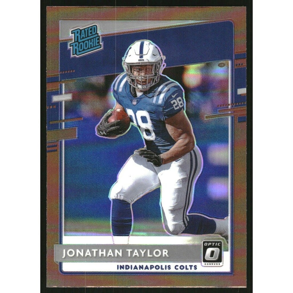 2020 Donruss Optic Jonathan Taylor Rookie Card: $18