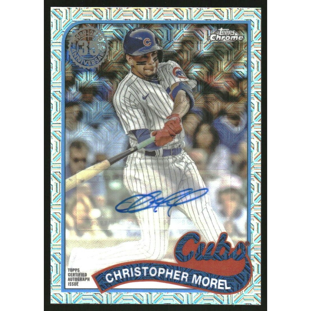 Christopher Morel 2024 Topps '89 Chrome Autograph Card /199: $15 Christopher Morel 2024 Topps '89 Chrome Autograph Card /199: $15