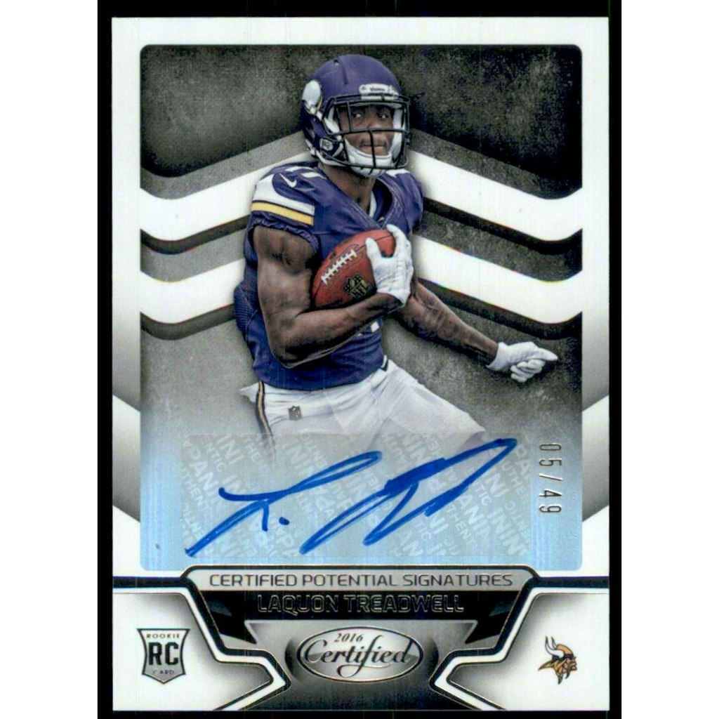 2016 Certified Potential Autographs Laquon Treadwell Serial-Numbered /49: $10 2016 Certified Potential Autographs Laquon Treadwell Serial-Numbered /49: $10
