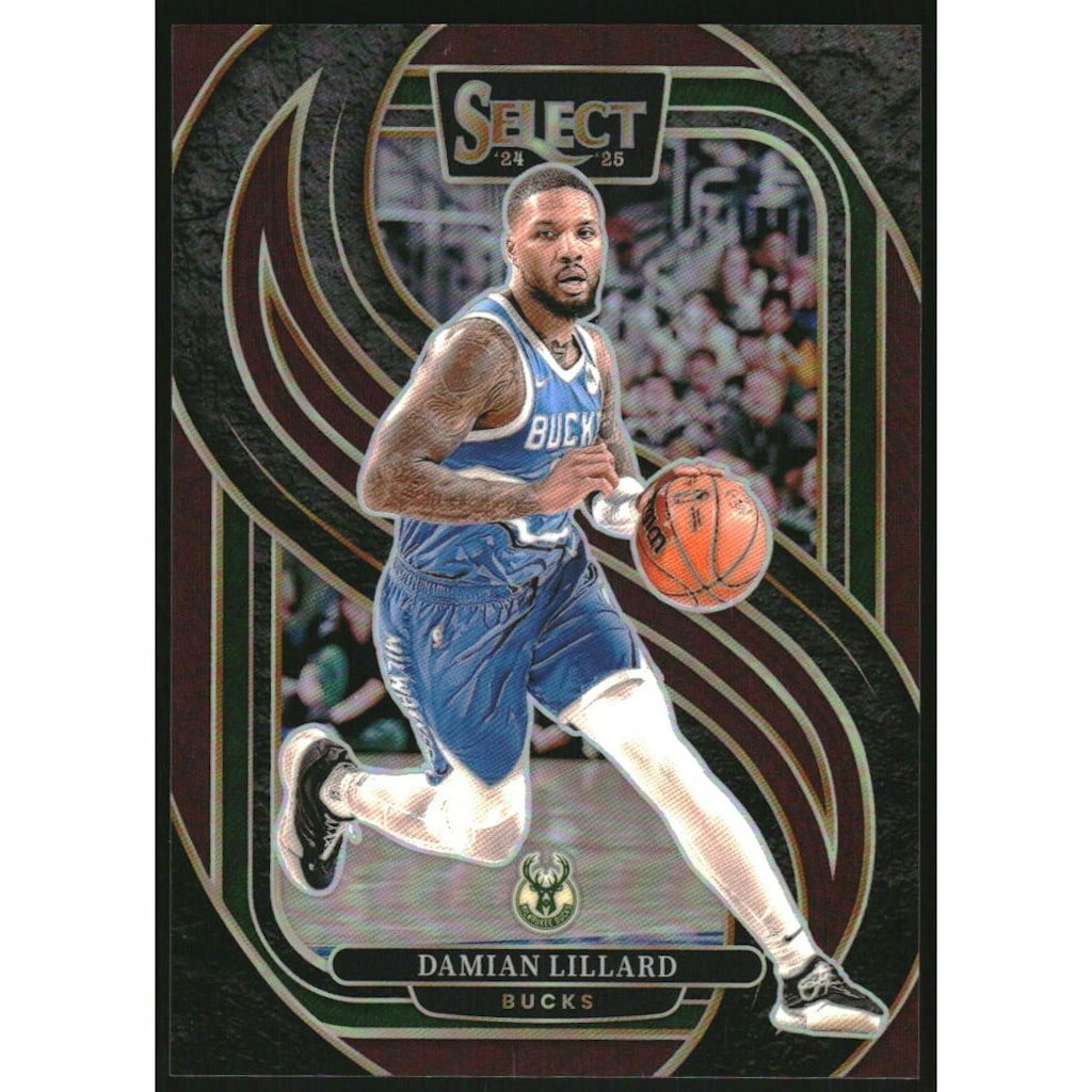 2024-25 Select Maroon Prizm Damian Lillard Card #145: $10 2024-25 Select Maroon Prizm Damian Lillard Card #145: $10
