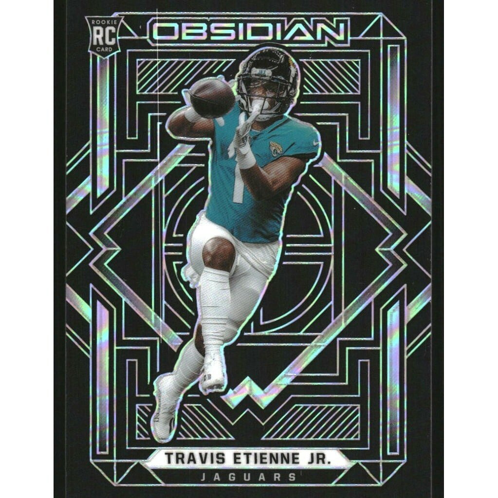 2021 Panini Obsidian Travis Etienne Jr. Rookie Card: $10 2021 Panini Obsidian Travis Etienne Jr. Rookie Card: $10