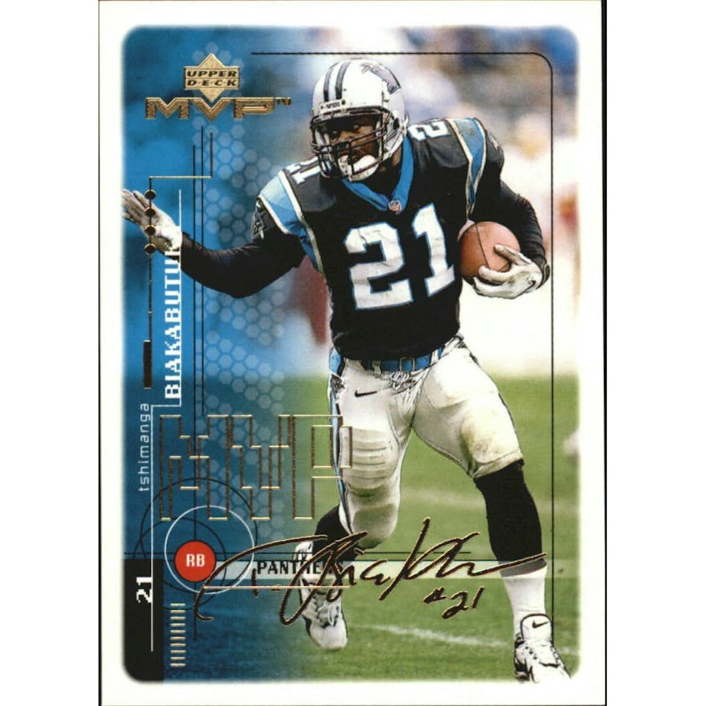 1999 Upper Deck MVP Gold Script Tim Biakabutuka Card #28: $12 1999 Upper Deck MVP Gold Script Tim Biakabutuka Card #28: $12