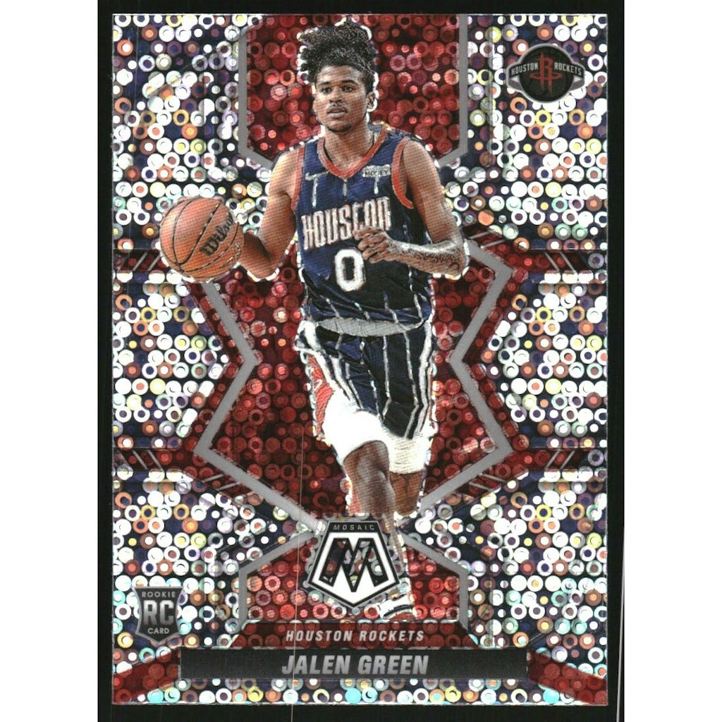 2021-22 Panini Mosaic Jalen Green Rookie Variation Card: $12 2021-22 Panini Mosaic Jalen Green Rookie Variation Card: $12