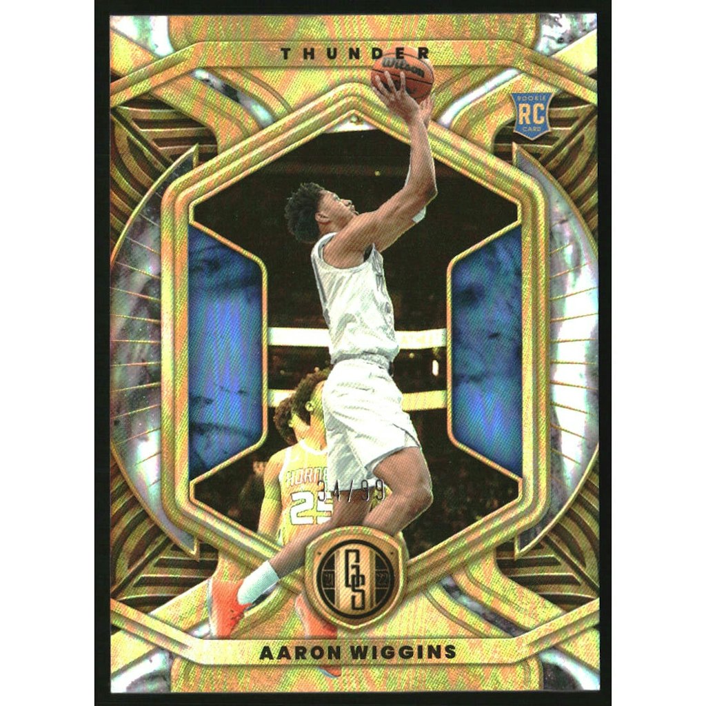 2021-22 Panini Chronicles Aaron Wiggins Gold Standard Trading Card: $10 2021-22 Panini Chronicles Aaron Wiggins Gold Standard Trading Card: $10