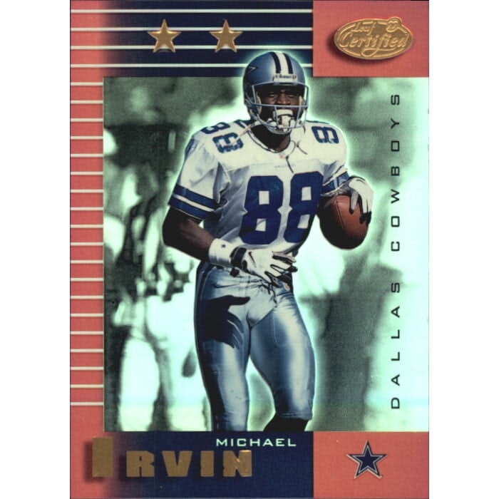 1999 Leaf Certified Mirror Red Michael Irvin #114 Card: $16 1999 Leaf Certified Mirror Red Michael Irvin #114 Card: $16