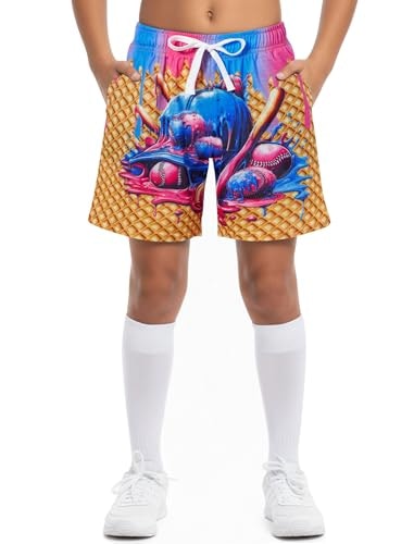 Cozople Boys' Quick Dry Baseball Shorts: $12.73