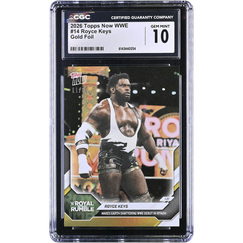 Royce Keys 2026 Topps Now WWE Gold Foil Trading Card #14 50-Count: $89.99 Royce Keys 2026 Topps Now WWE Gold Foil Trading Card #14 50-Count: $89.99