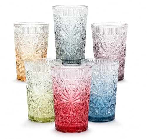 Forhaodejia 13oz Colored Drinking Glass 6-Pack: $13.59 Forhaodejia 13oz Colored Drinking Glass 6-Pack: $13.59