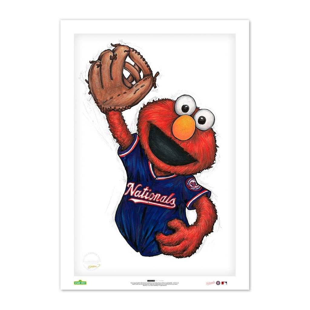 Washington Nationals 14" x 20" Sesame Street Fine Art Print: $79.99 Washington Nationals 14" x 20" Sesame Street Fine Art Print: $79.99