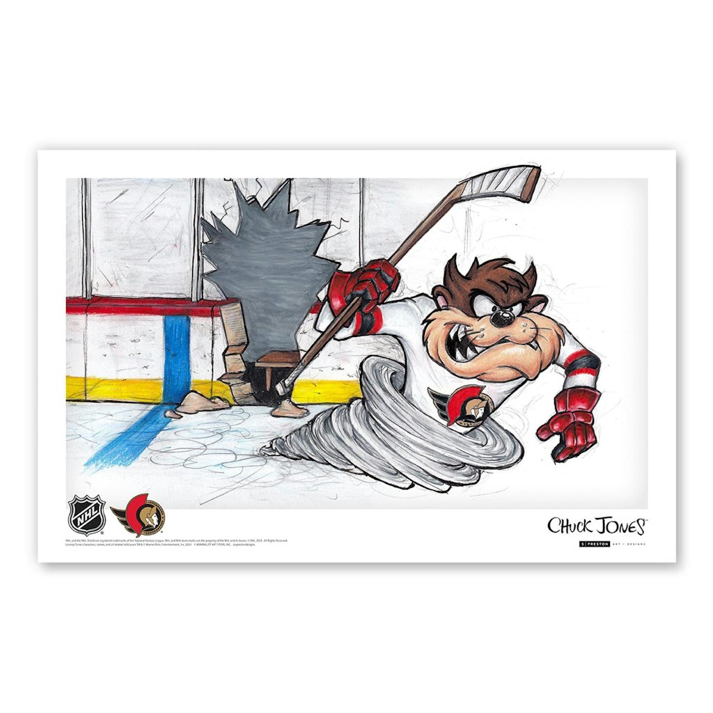 Tasmanian Devil Ottawa Senators 11" x 17" Poster Print: $44.99 Tasmanian Devil Ottawa Senators 11" x 17" Poster Print: $44.99