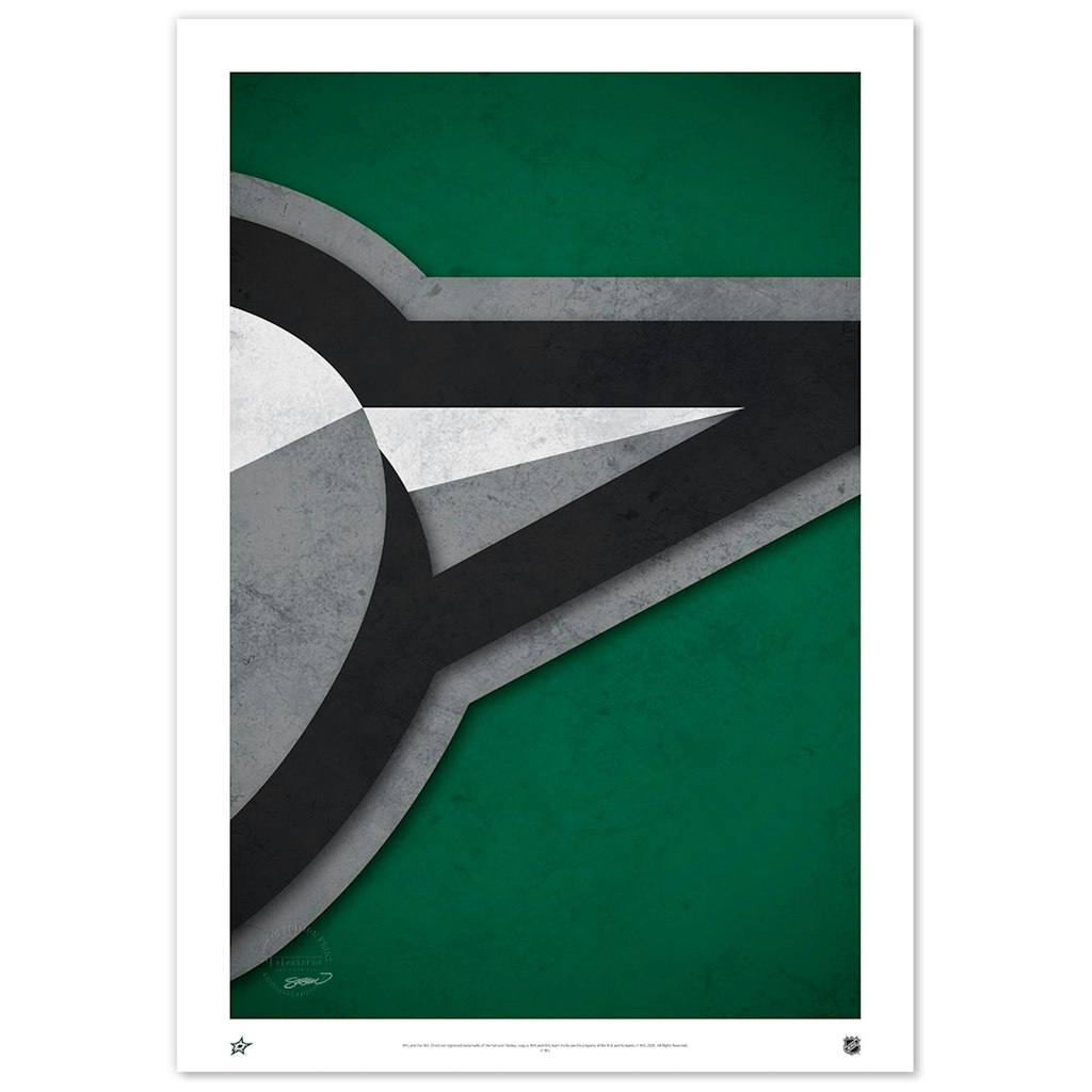 Dallas Stars 24" x 36" Minimalist Logo Art Print: $159.99 Dallas Stars 24" x 36" Minimalist Logo Art Print: $159.99