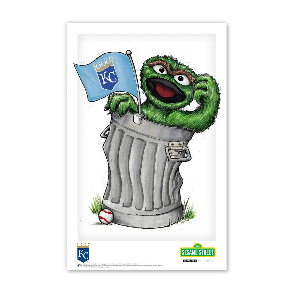 Oscar the Grouch Kansas City Royals 11" x 17" Poster Print: $39.99 Oscar the Grouch Kansas City Royals 11" x 17" Poster Print: $39.99