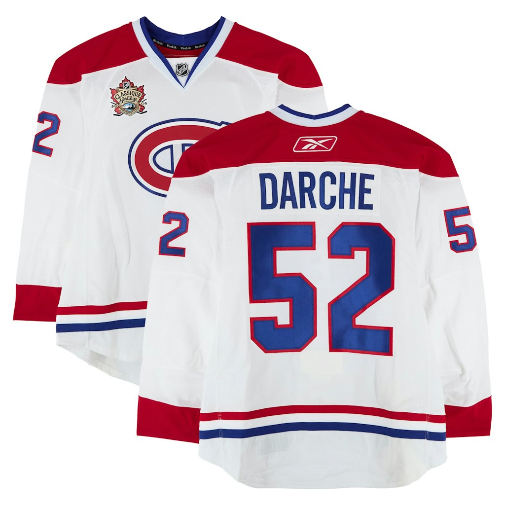 Mathieu Darche Montreal Canadiens Player-Issued #52 Heritage Classic Jersey: $499.99 Mathieu Darche Montreal Canadiens Player-Issued #52 Heritage Classic Jersey: $499.99