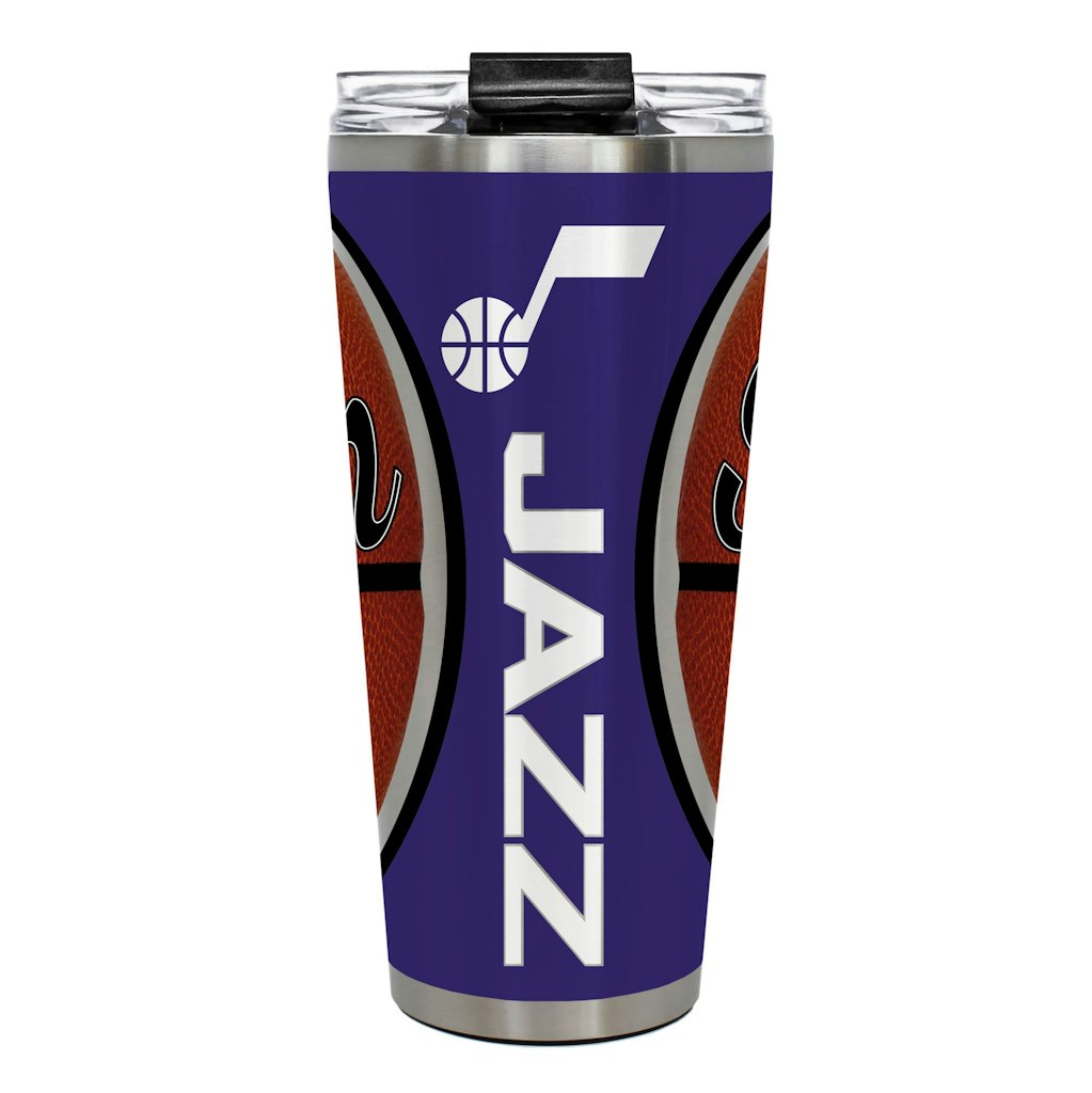 Utah Jazz 32oz Big Slim Game Ball Travel Tumbler: $39.99 Utah Jazz 32oz Big Slim Game Ball Travel Tumbler: $39.99