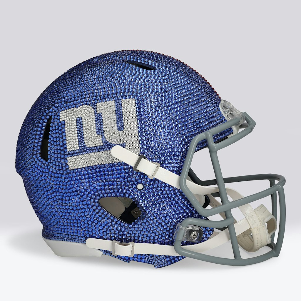 New York Giants Swarovski Crystal Riddell Revolution Speed Authentic Helmet: $9,999.99 New York Giants Swarovski Crystal Riddell Revolution Speed Authentic Helmet: $9,999.99