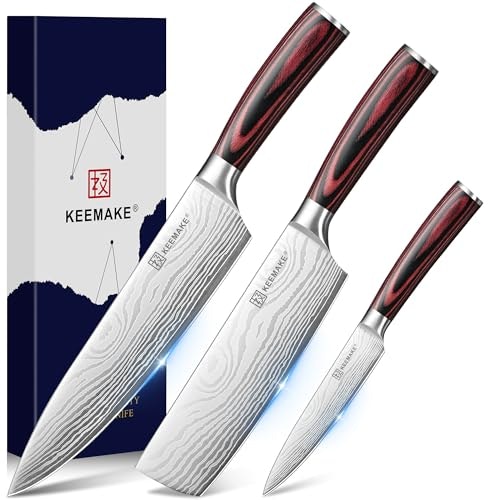 Keemake 3-Piece Kitchen Knife Set: $54.98 Keemake 3-Piece Kitchen Knife Set: $54.98